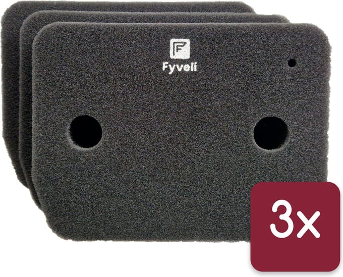 Fyveli - BG Filter Alternatief Miele T1 drogers - 3 stuks - 210x155x30mm