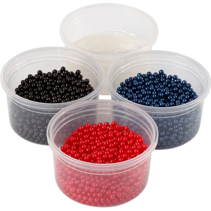 Pearl Clay Set - Blauw/Rood/Zwart