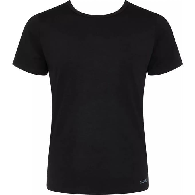 sloggi men GO ABC 2.0 O-Neck 2P Heren Ondershirt - Zwart - Maat S