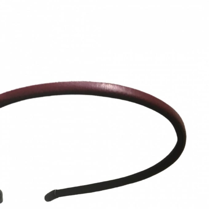 Haarband- Leer- Rood- Diadeem- Dun- Smal-4.5 mm - Charme Bijoux