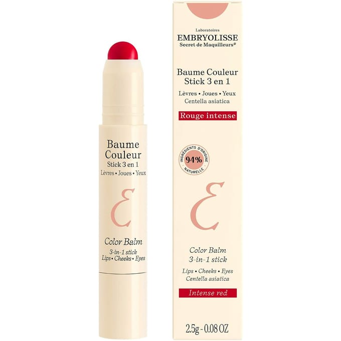 Embryolisse Color Balm 3-in-1 Stick | Intense Red | Blush 2.5gr - Intense Red