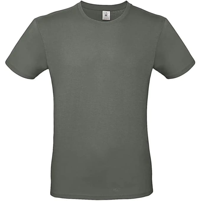 Classic E150 T-shirt B&C Collectie Millenial Khaki Maat L