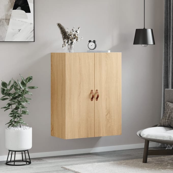 vidaXL - Wandkast - 69,5x34x90 - cm - sonoma - eikenkleurig