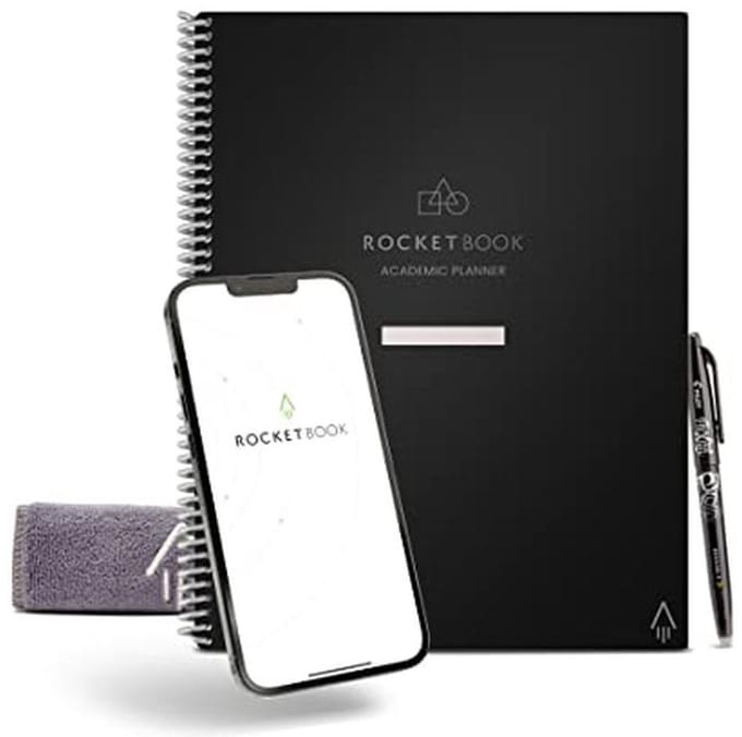 Herbruikbare Smart Planner - Digitaal Notitieboek - Academisch Plannen - Cloud Compatibel - A4 Formaat - Zwart