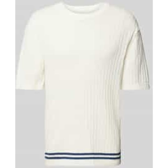 T-shirt in tricotlook