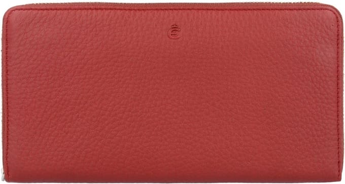 Esquire Portemonnee Deer Zip Around Wallet Red Wijnrood