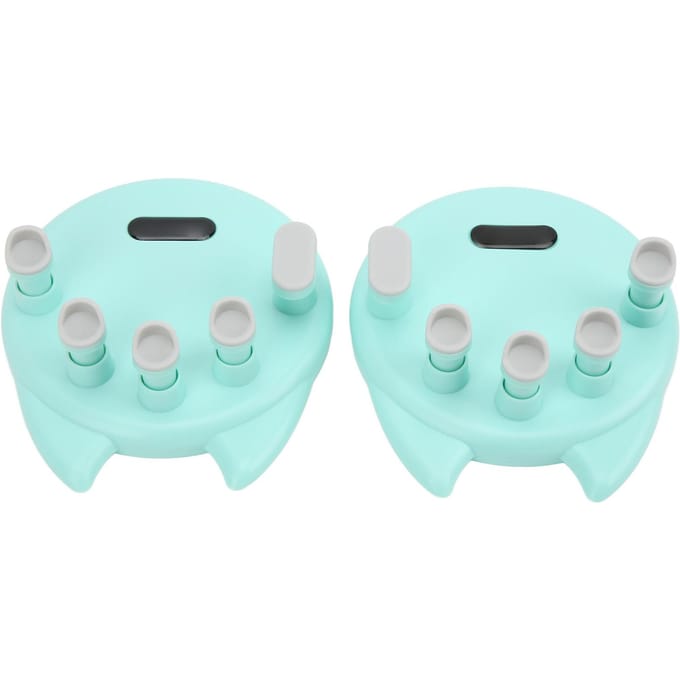 2 stuks Piano Vingertrainer Training Handgreep Drukken Oefenapparaat voor Houdingscorrectie white