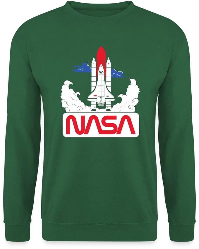 NASA Space Shuttle 3 Sweater Heren