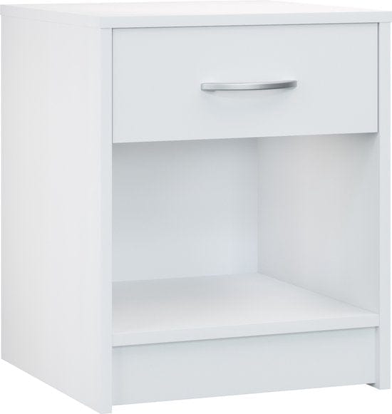 Casaria Nachtkastje Set van 2 - Lade 50x40x35cm - Wit