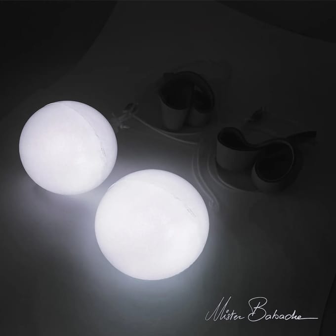 Complete lichtgevende komeetbal Mister Babache