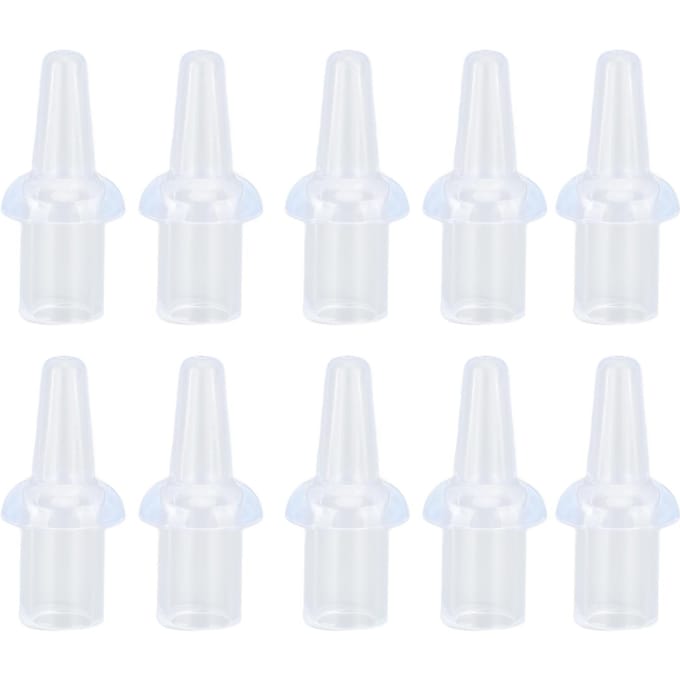 10 Stuks Klysma Mondstuk Tips Silicone Wasbaar 8mm Binnendiameter Privé Spoelingen Zacht Klysma white