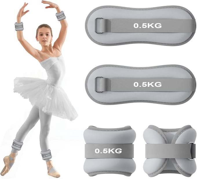SolidKeus - Set van 2 Gewichten voor Enkels en Polsen (0,5 kg)