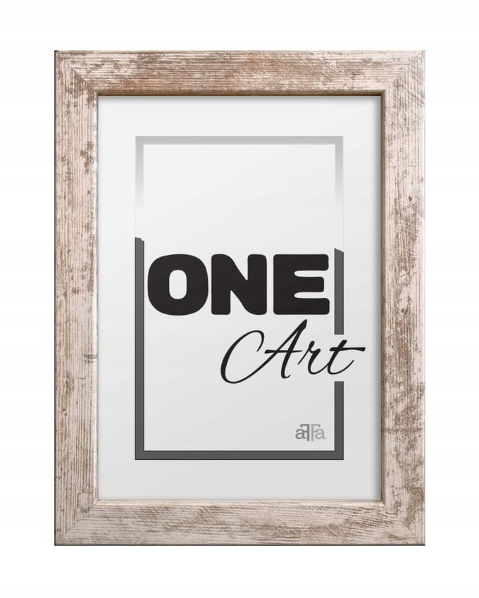 Hekla Fotolijst 10x15 cm - Whitewashed Grenen MDF Staand