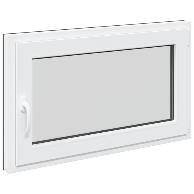 vidaXL - Kleur - binnenkant - kelderraam - Wit - RISOR - 100 - x - 70 - cm