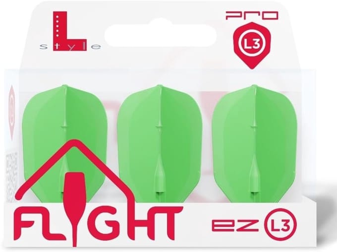 Dartflights L3 EZ voor pijltjes, stevige kwaliteit