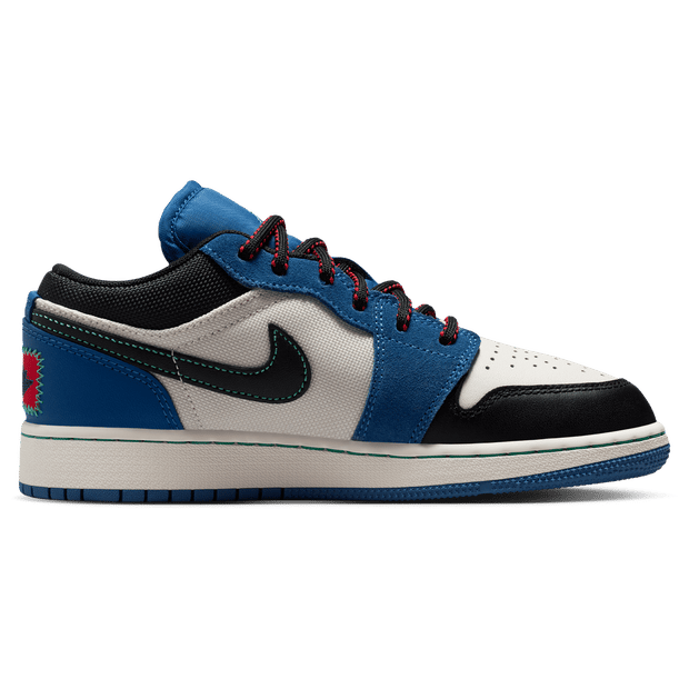 Jordan AJ1 Low Kindersneakers - Blauw - Maat 40 - Mesh/Synthetisch