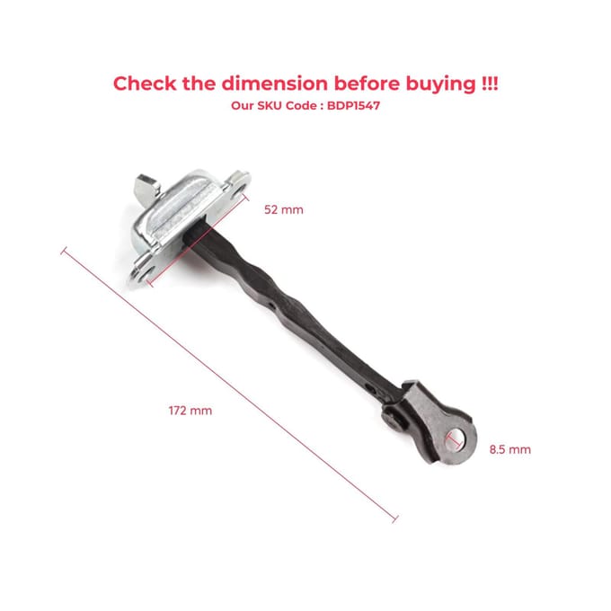 BDP1547 Deurstopper Voordeur Check Assy Begrenzerband voor Toyota Corolla E21 E210 2019-On 4/5 Deurs 6861002350