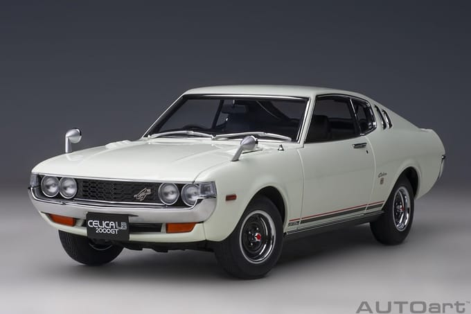 AUTOart 1/18 Toyoya Celica Liftback 2000 GT (RA25) - 1973, White