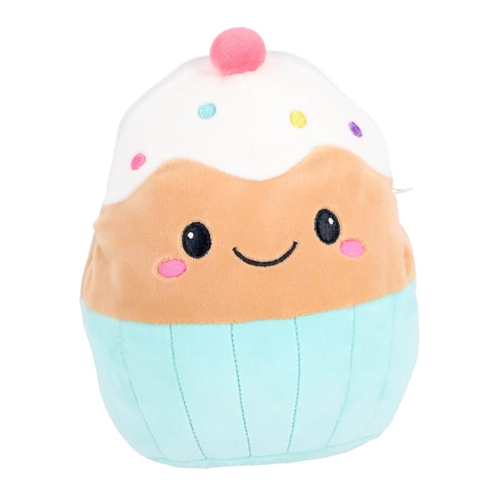 Pluchiez pluche handtasje assorti regenboog /  cupcake