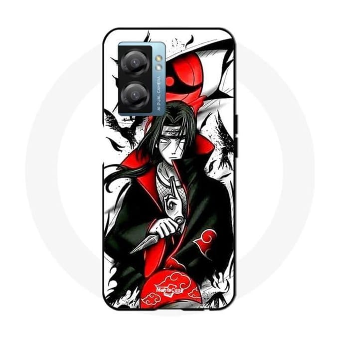 Coque - Maniacase - Narzo 50 5G - Souple - Noir - Demon Slayer Itachi Uchiha