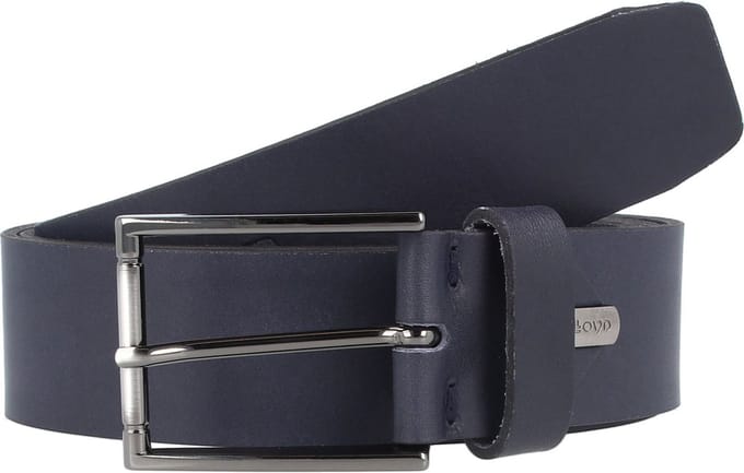 LLOYD Leren Riem Men´s Leather Belt 4.0 W90 Navy Donkerblauw