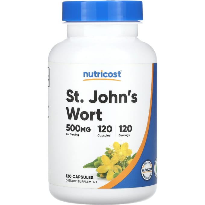 St. Sint-Janskruid, 500 mg, 120 Capsules