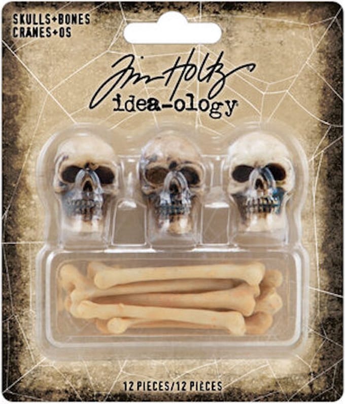 Idea-ology Tim Holtz - Halloween Skulls + Bones (TH94339)