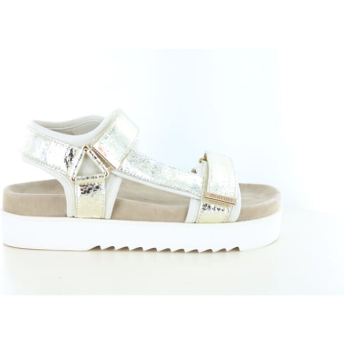 Hartjes Pop Sandale Sandalen Plat - Goudkleur - Maat 43