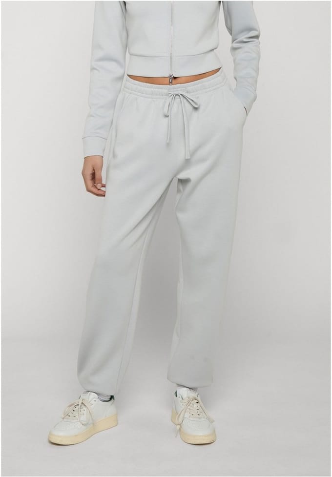 Urban Classics - Slim Fit Scuba Dames joggingbroek - XXL - Grijs