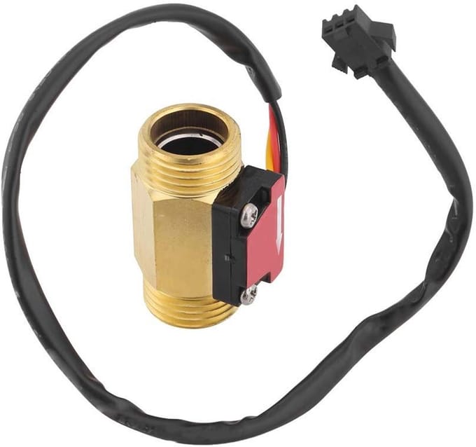Koperen Schakelaar - Water Sensor - Waterstroming Meten - Hoge Nauwkeurigheid - 1-25L Min - Metaal