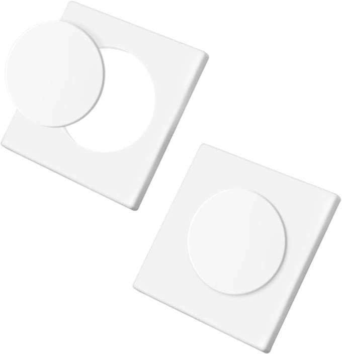 2x Blinde Wandplaat Wit 86x86mm - Afdekplaat voor Stopcontact of Schakelaar