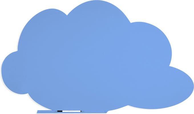 Rocada whiteboard - Skinshape - Cloud - 100x150cm - blauw gelakt