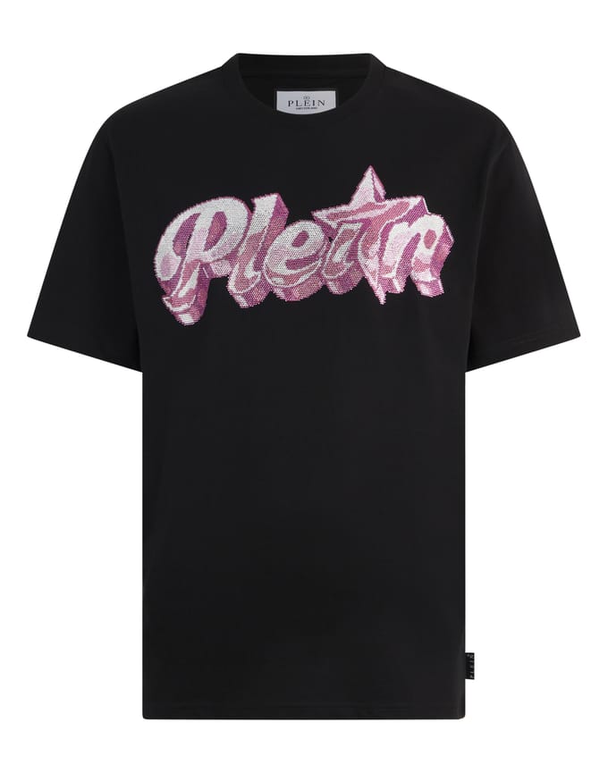 Round Neck T-Shirt Gummy Plein Stones