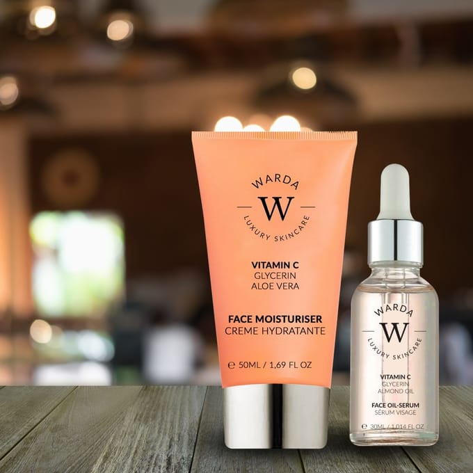 Skin Glow Boost Vitamine C Moisturiser 50m + Vitamine C Glow Boost Olie-Serum 30ml