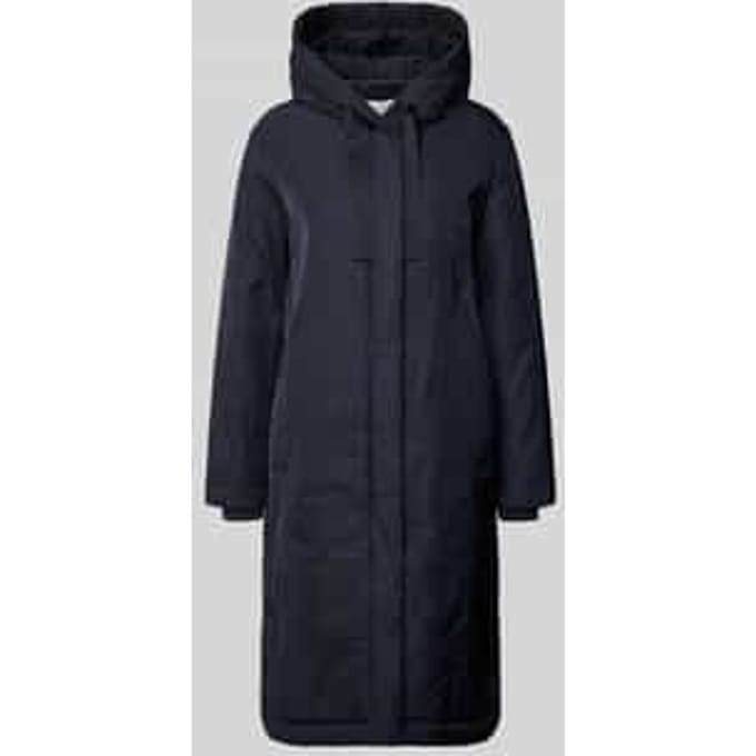 Regular fit lange parka met capuchon