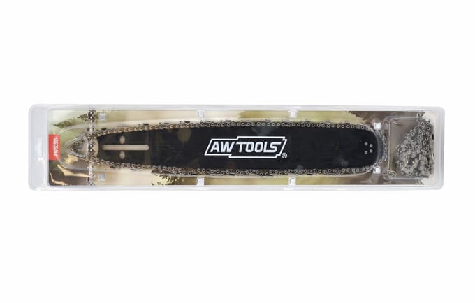 AWTools - Zaaggeleider en 2 Kettingen - 40cm - 66 Schakels