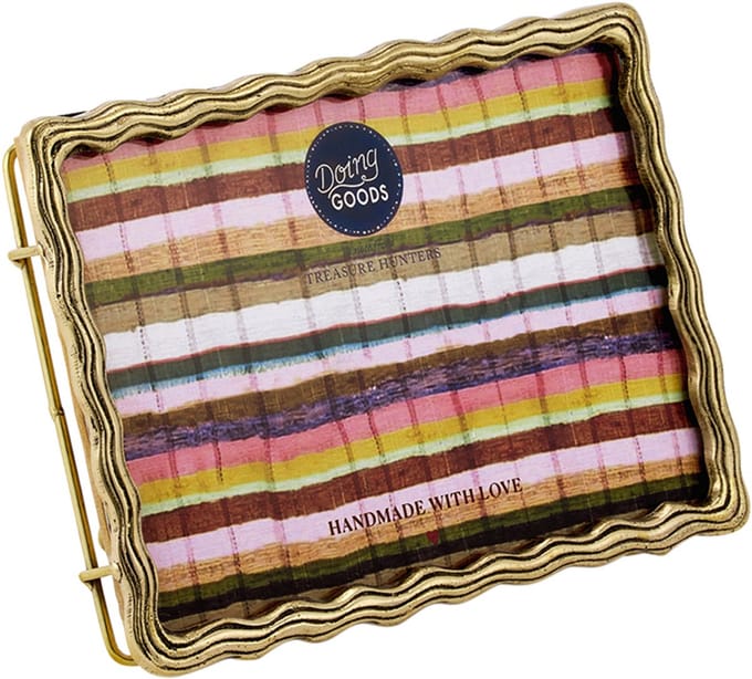 Doing Goods Yuki Wavy Frame Large - Gold Shiny