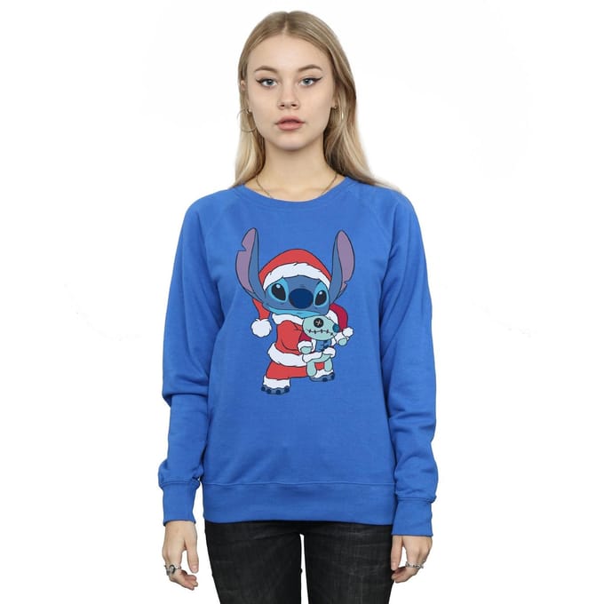 Disney Dames/Dames Lilo And Stitch Kerst Sweatshirt (Koningsblauw)