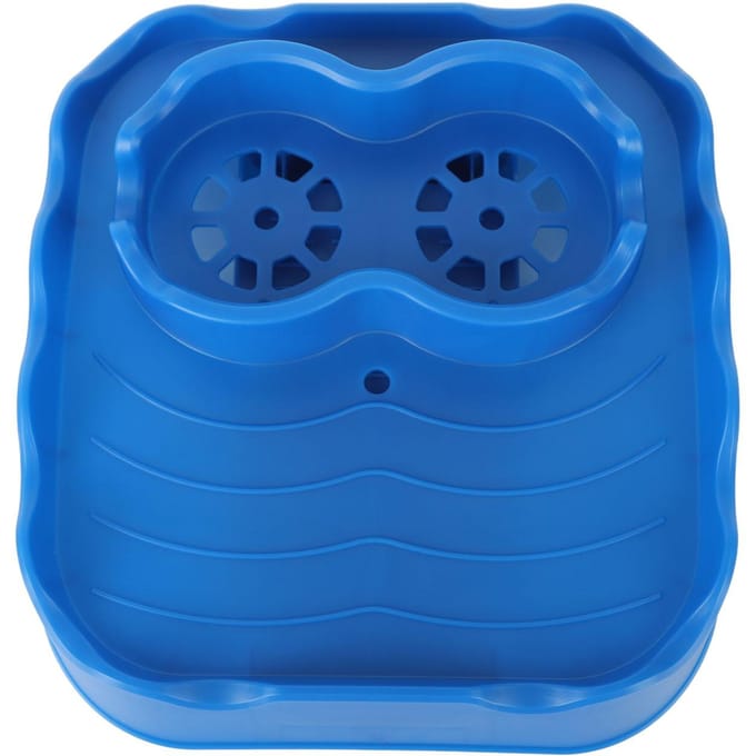 Hottub Tafelblad met Afvoergaten Antislip Verstelbare Hottub Bijzettafel voor Zwembaden SPA blauw