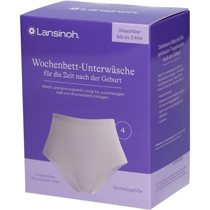 Lansinoh postpartum netbroekjes 4 stuks White unisex
