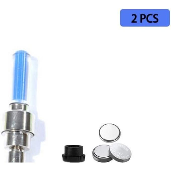 Fietsaccessoires - LED Neon Spaken - 2 stuks - Kleur blauw blauw