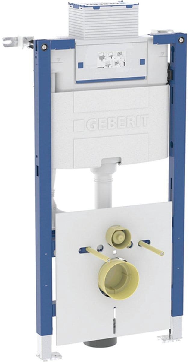 Geberit Duofix omega inbouwreservoir - 98x50x17cm - blauw