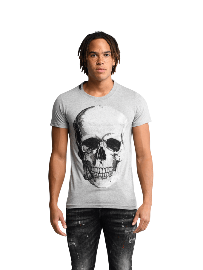 Original Skull T-Shirt | GREY - GREY / XXL
