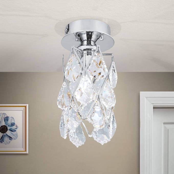 ORION Slanke plafondlamp CHARLENE, verchroomd