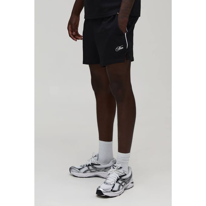 Racer Short Met Contrasterende Trekkoord | Black | Size Medium