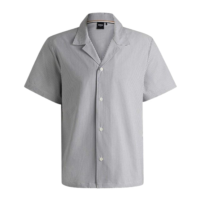Boss Heren Strandshirt (Marine)