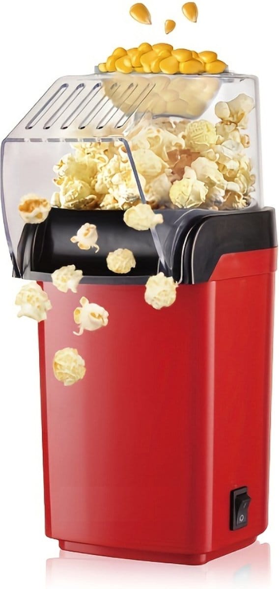 Nivard Popcornpan - Popcorn Machine - Popcornmakers - Mini Popcorn Machine - Rood