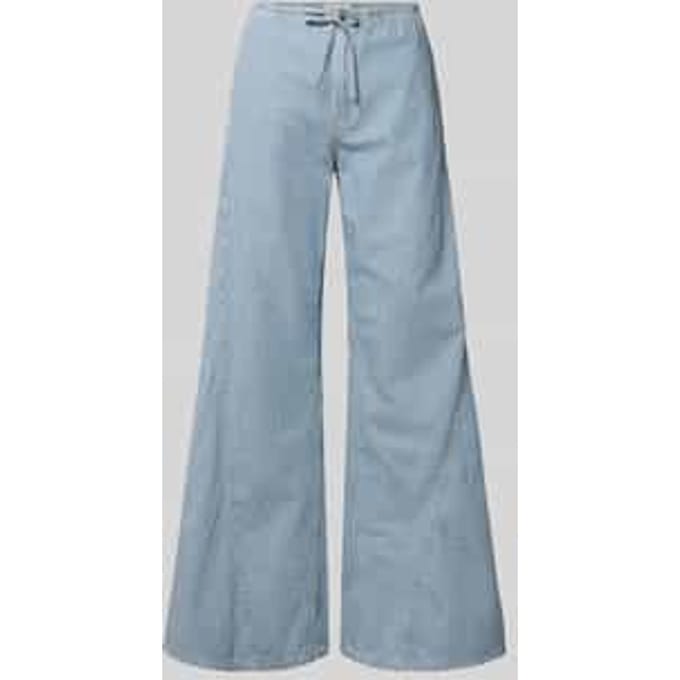 Joggingbroek met bindceintuur en steekzakken