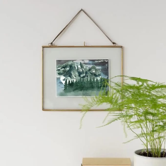 Opknoping fotolijst van messing Rex London