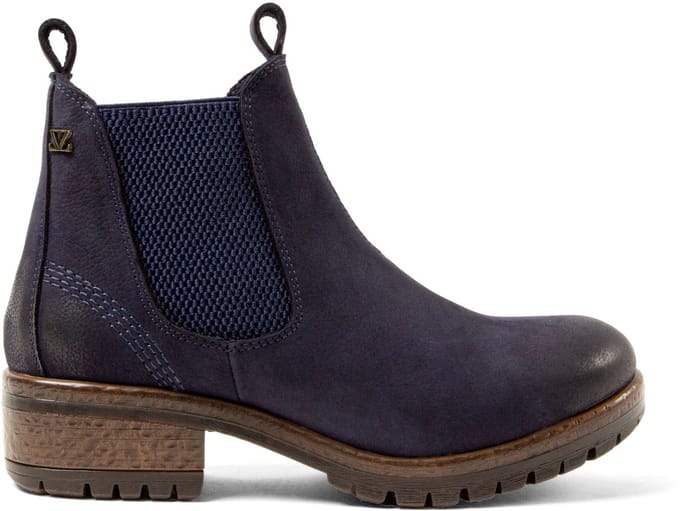 Lazamani - Lia Dames Chelsea Boots Leer Jeans - Maat 38